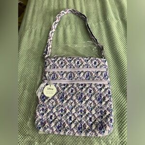 NWT Vera Bradley Disney Belle Lavender Floral Crossbody Bag